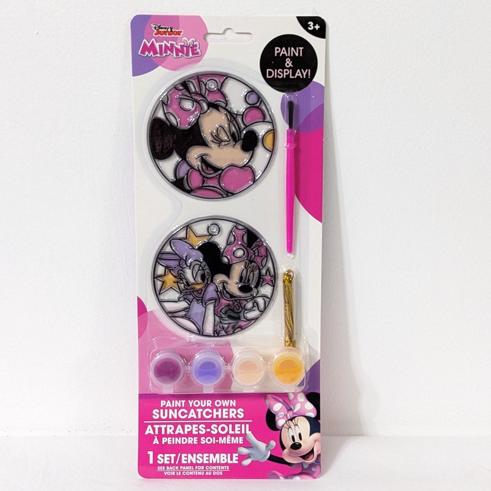 Disney Junior Minnie Mouse Paint Your Own Plastic Suncatchers Set